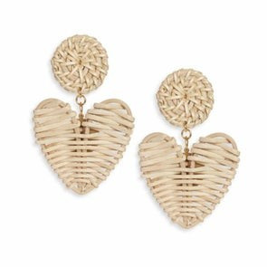 Natural Rattan Hearts | Neely Phelan