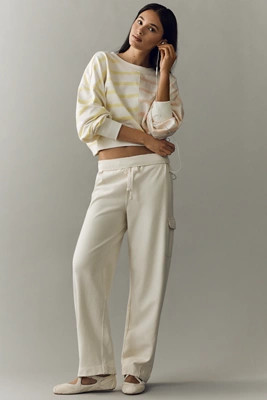 Daily Practice Cotton Stripe Long Sleeve Top | Anthropologie (US)