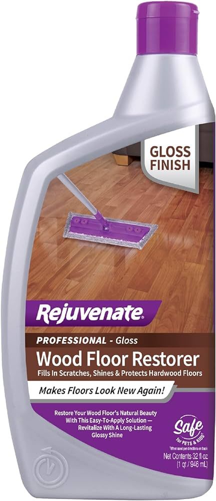 Rejuvenate Professional Wood Floor Restorer and Polish with Durable Finish Easy Mop On Applicatio... | Amazon (US)