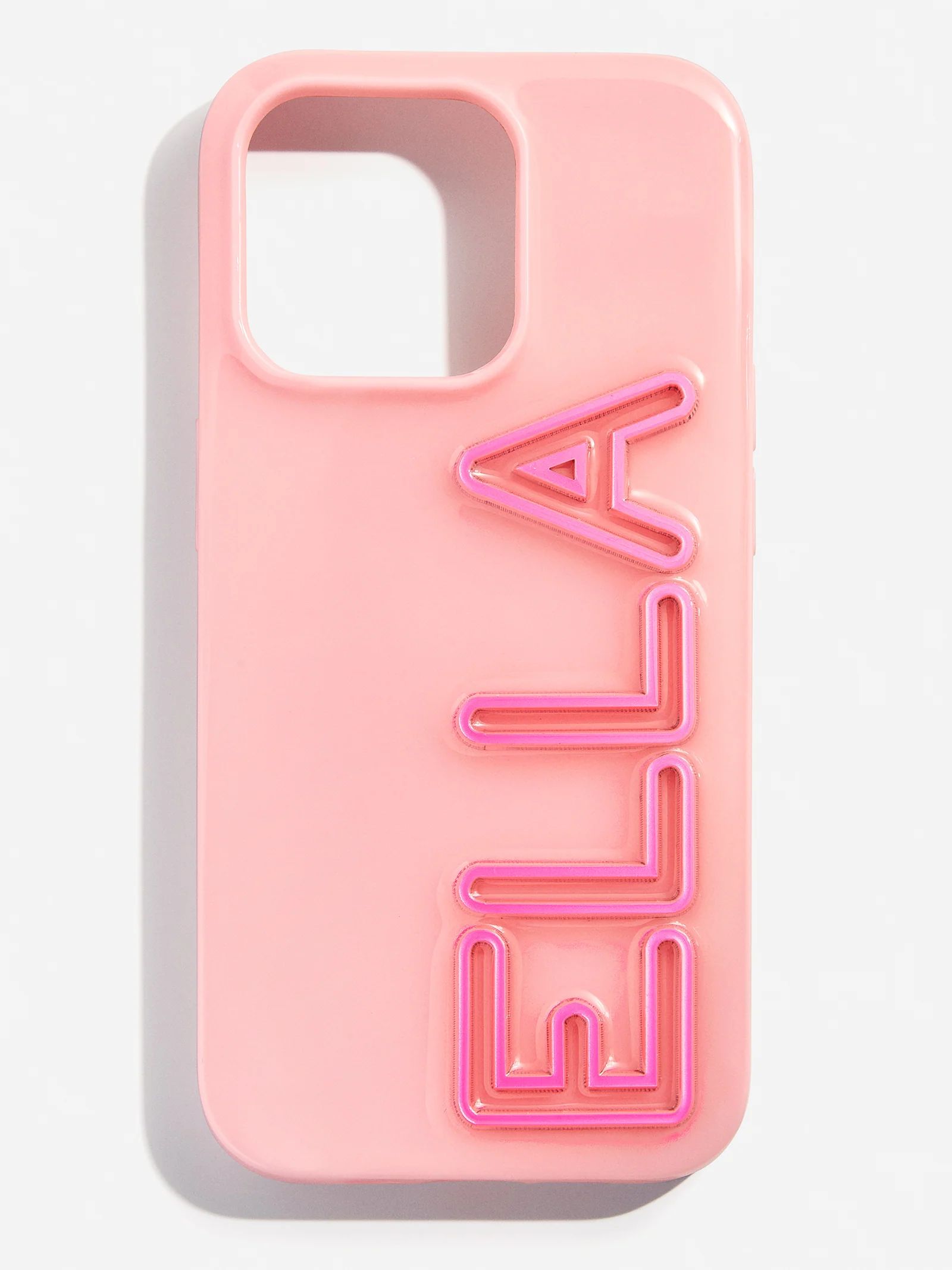 Fine Line Custom iPhone Case - Blush/Pink | BaubleBar (US)