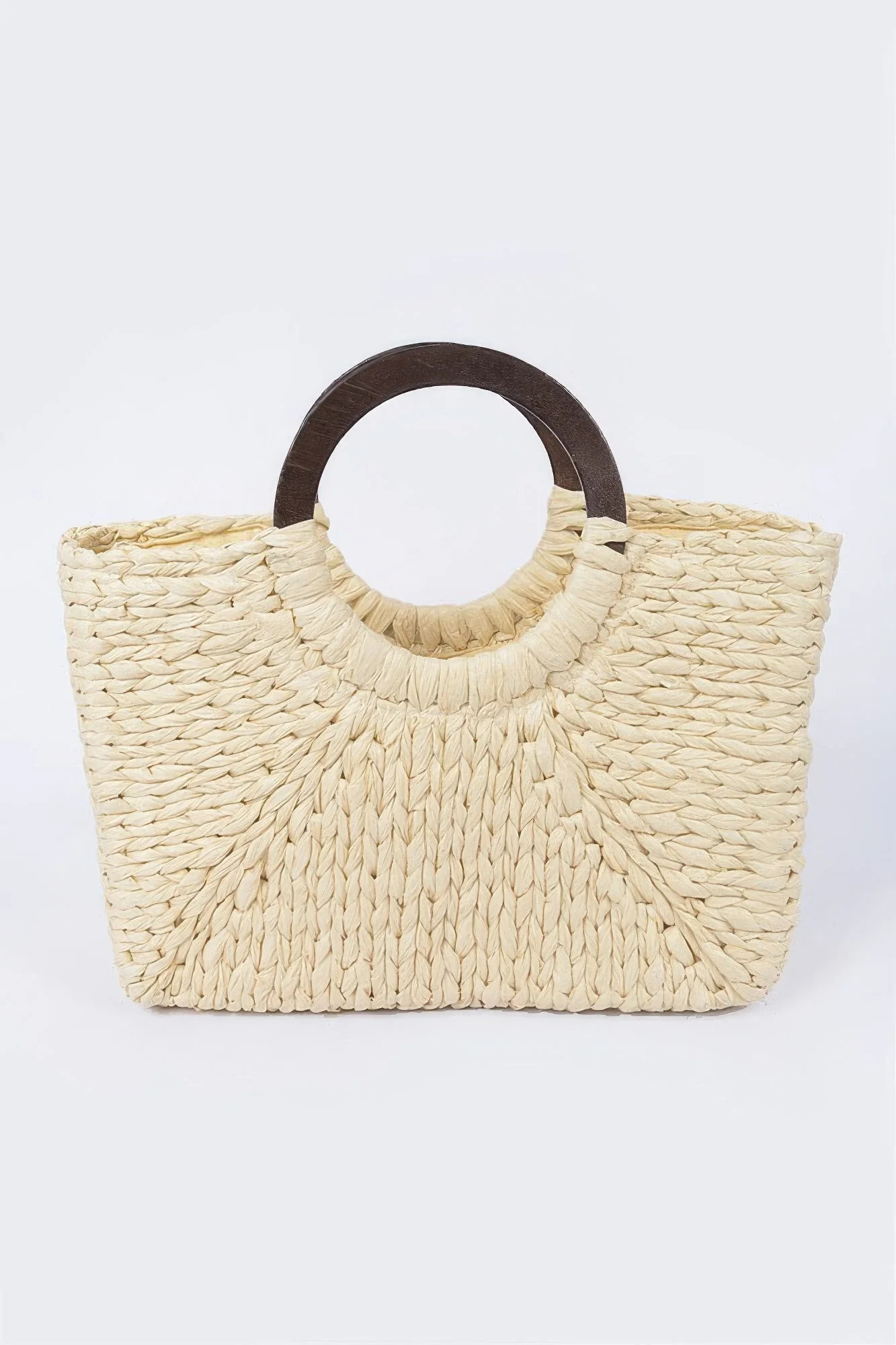 Round Handle Straw Tote Bag | Shop Simon