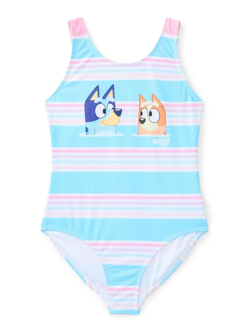 Dreamwave Apparel Girls Bluey Character Swimsuit One-Piece, Sizes 4-12 | Walmart (US)
