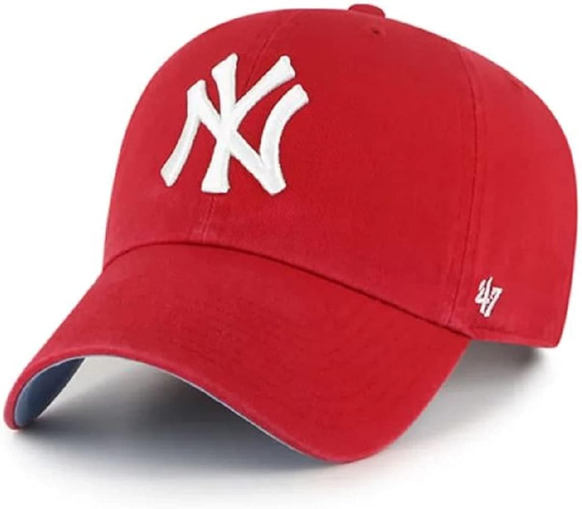 '47 MLB New York Yankees Ball Park Clean Up Adjustable Hat, Adult One Size Fits All (New York Yan... | Amazon (US)