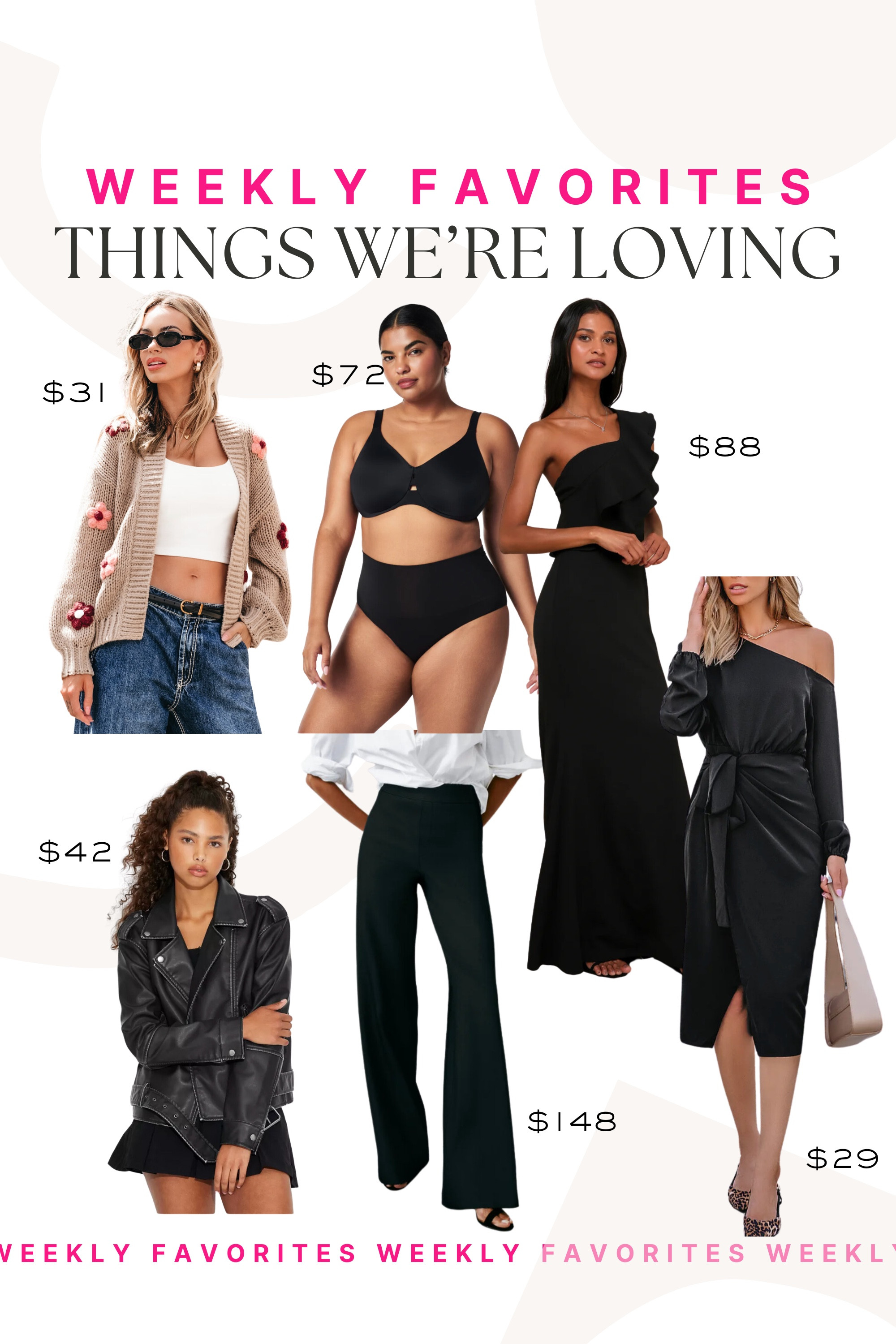 Weekly favorites! We’re loving these formal dresses! Perfect if you have any holiday party’s coming up! 

Weekly favorites, spanx, casual outfits, lulus dresses

#LTKFindsUnder100 #LTKFindsUnder50 #LTKHoliday