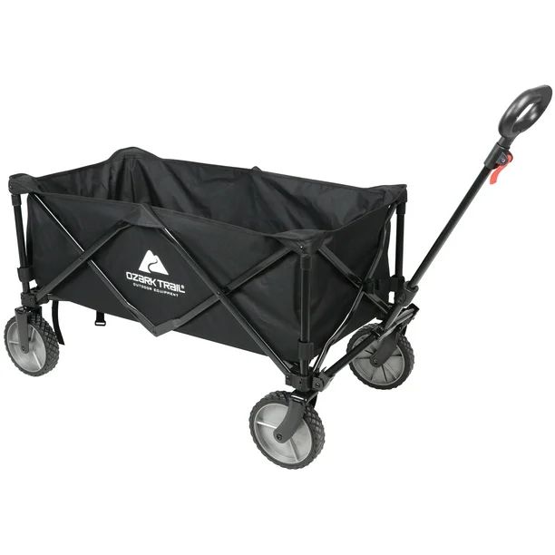 Ozark Trail Multi-Purpose Big Bucket Cart, Black Wagon | Walmart (US)