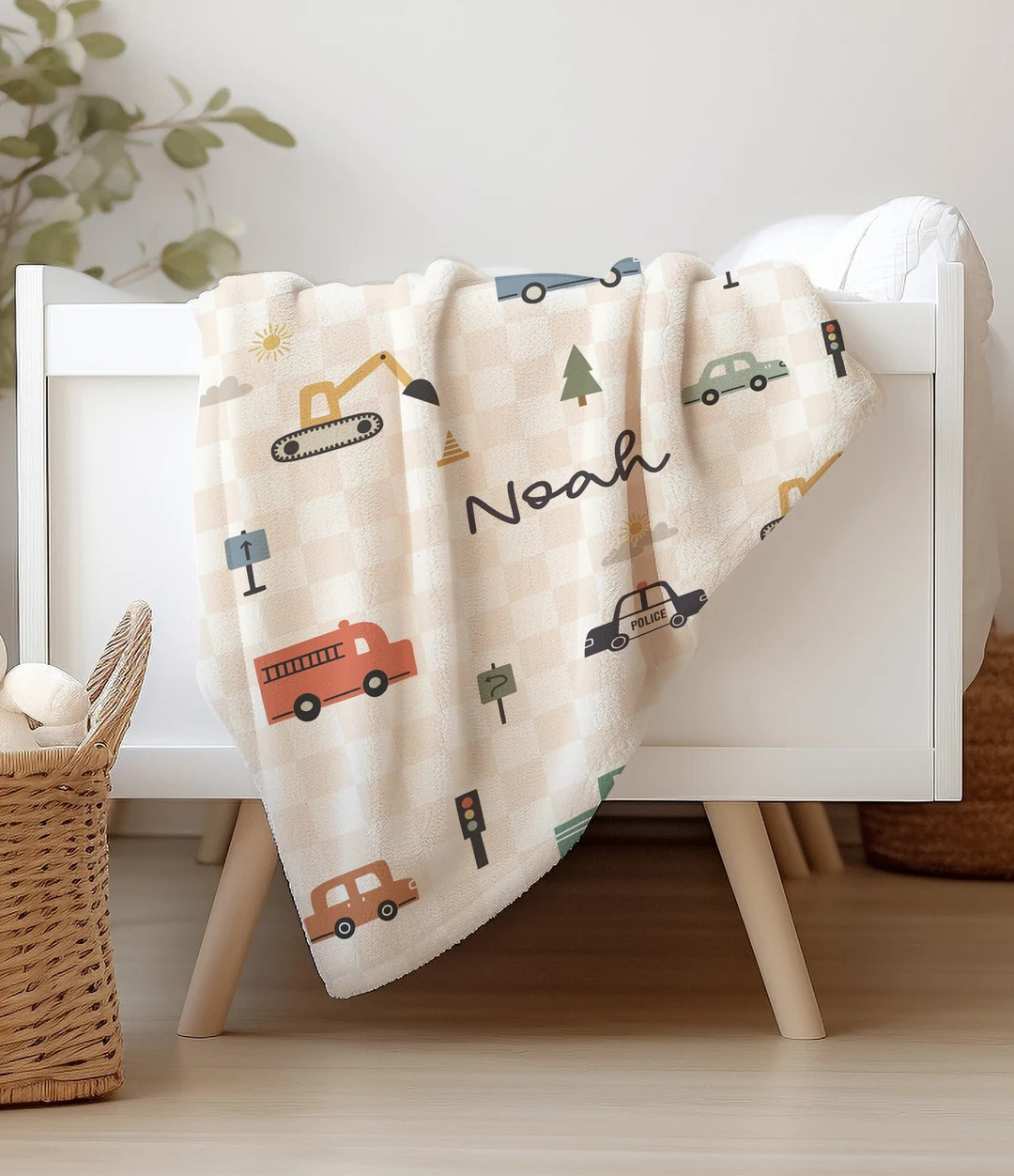 Personalized Pastel Vehicle Blanket,personalized Name Blanket,baby Shower Gift,truck, Transportat... | Etsy (US)