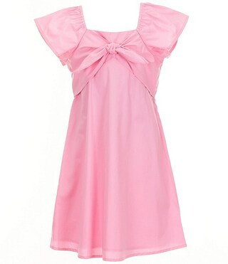 Copper Key Big Girls 7-16 Short Sleeve Ruffle Bow Dress | Dillard's | Dillard's