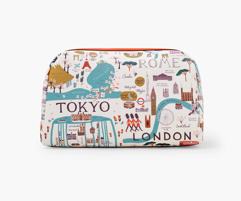 Bon Voyage Large Cosmetic Pouch | Rifle Paper Co.