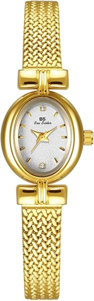 Women's Vintage Fashion Small Gold Oval Quartz Watches | Amazon (US)