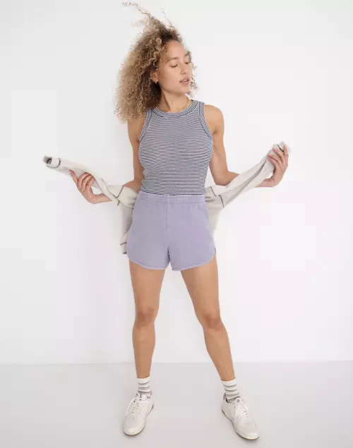 MWL Curved-Hem Sweatshorts - Madewell Sale | Madewell
