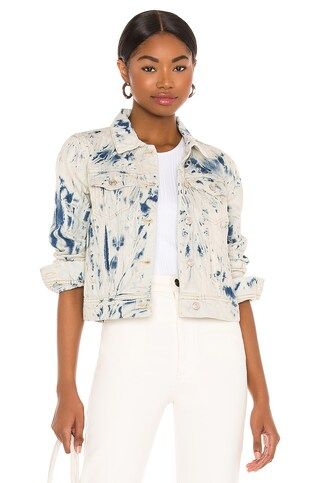 Free People Rumors Denim Jacket in Jones Tie Dye Blue from Revolve.com | Revolve Clothing (Global)