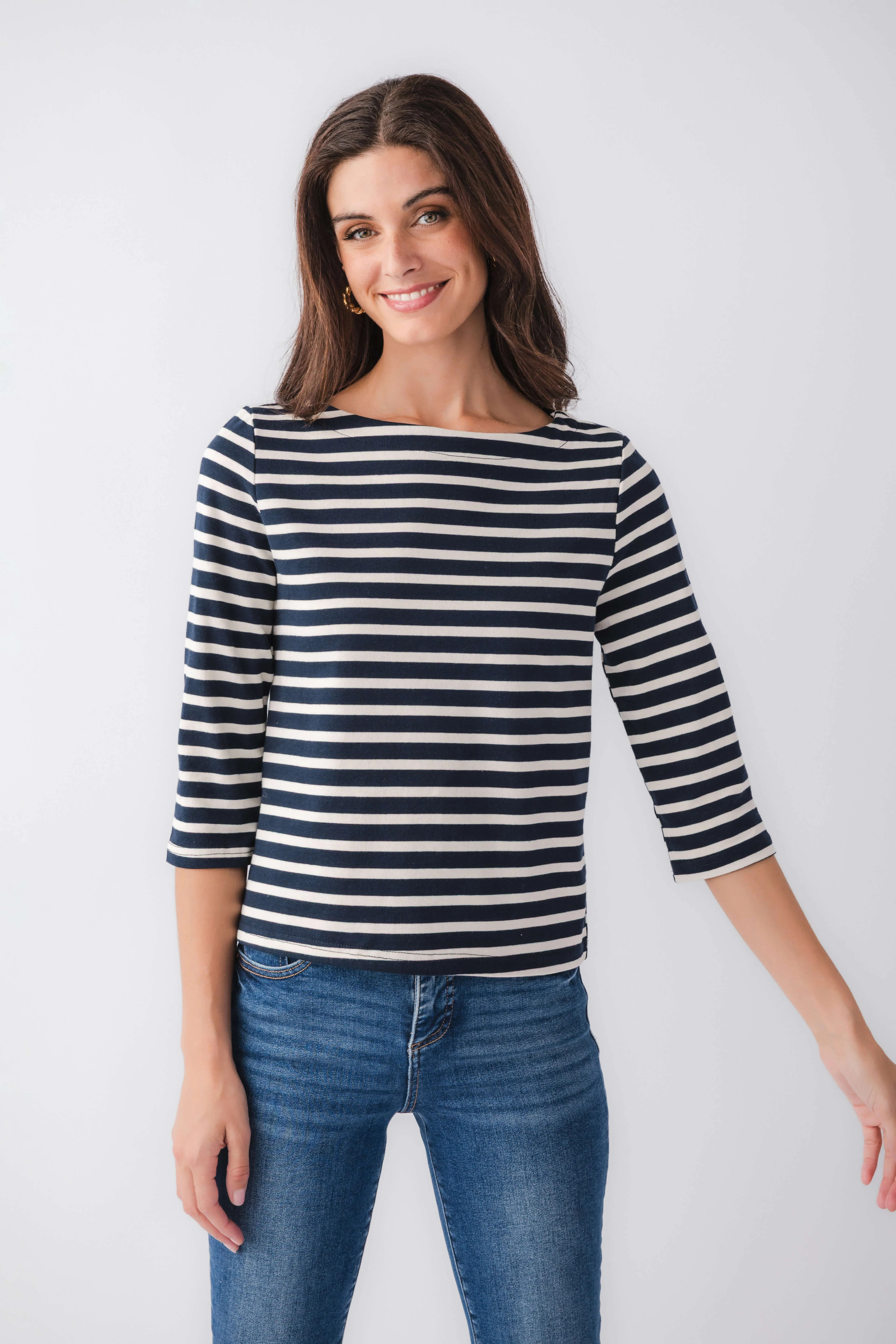 Things Between Stripe Boatneck Top | Social Threads