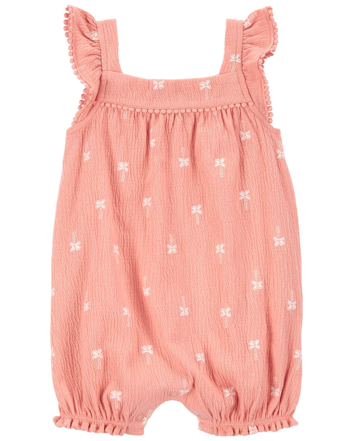 Pink Baby Palm Tree Flutter Romper | carters.com | Carter's