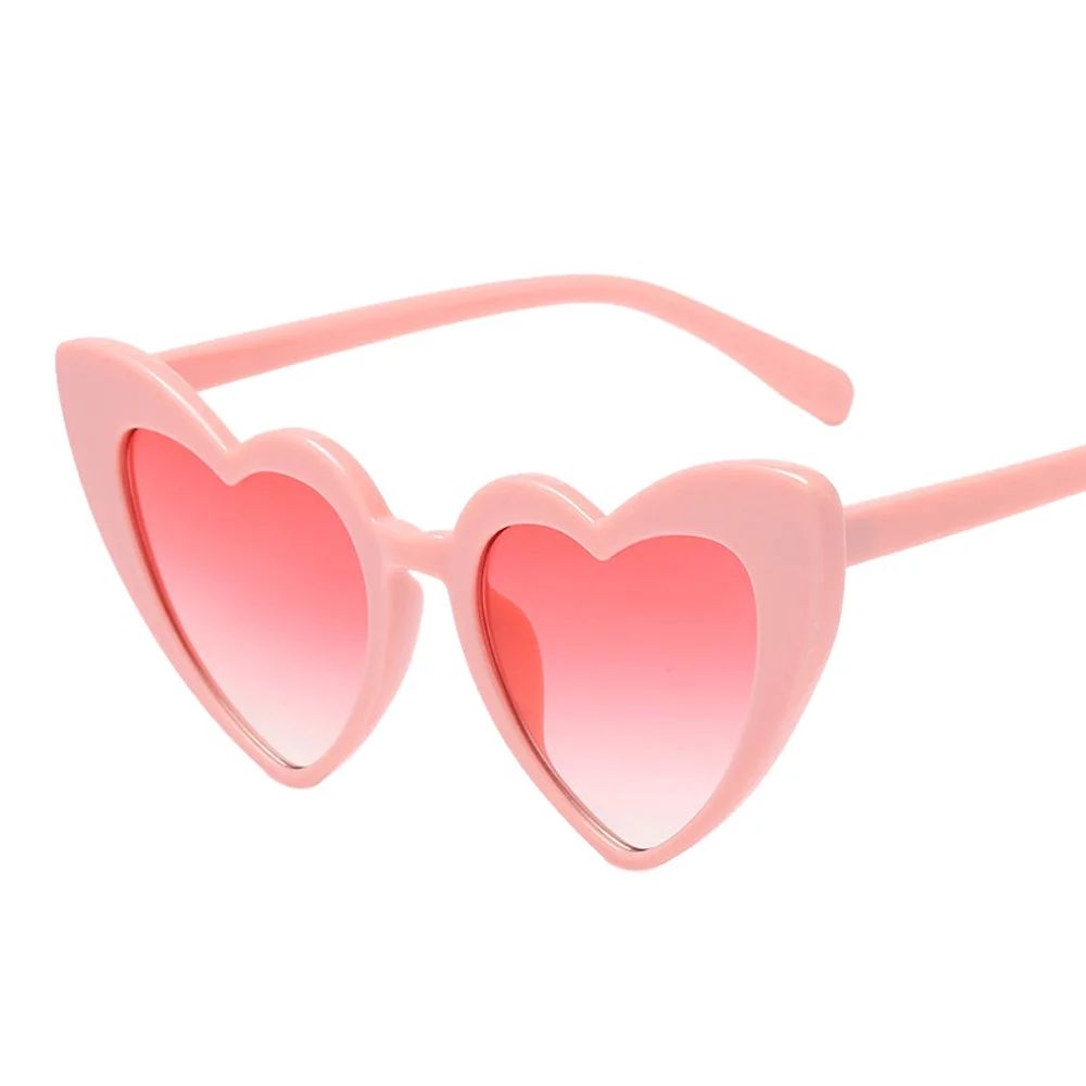 Tuscom Women Retro Fashion Heart-shaped Shades Sunglasses Integrated UV Glasses | Walmart (US)