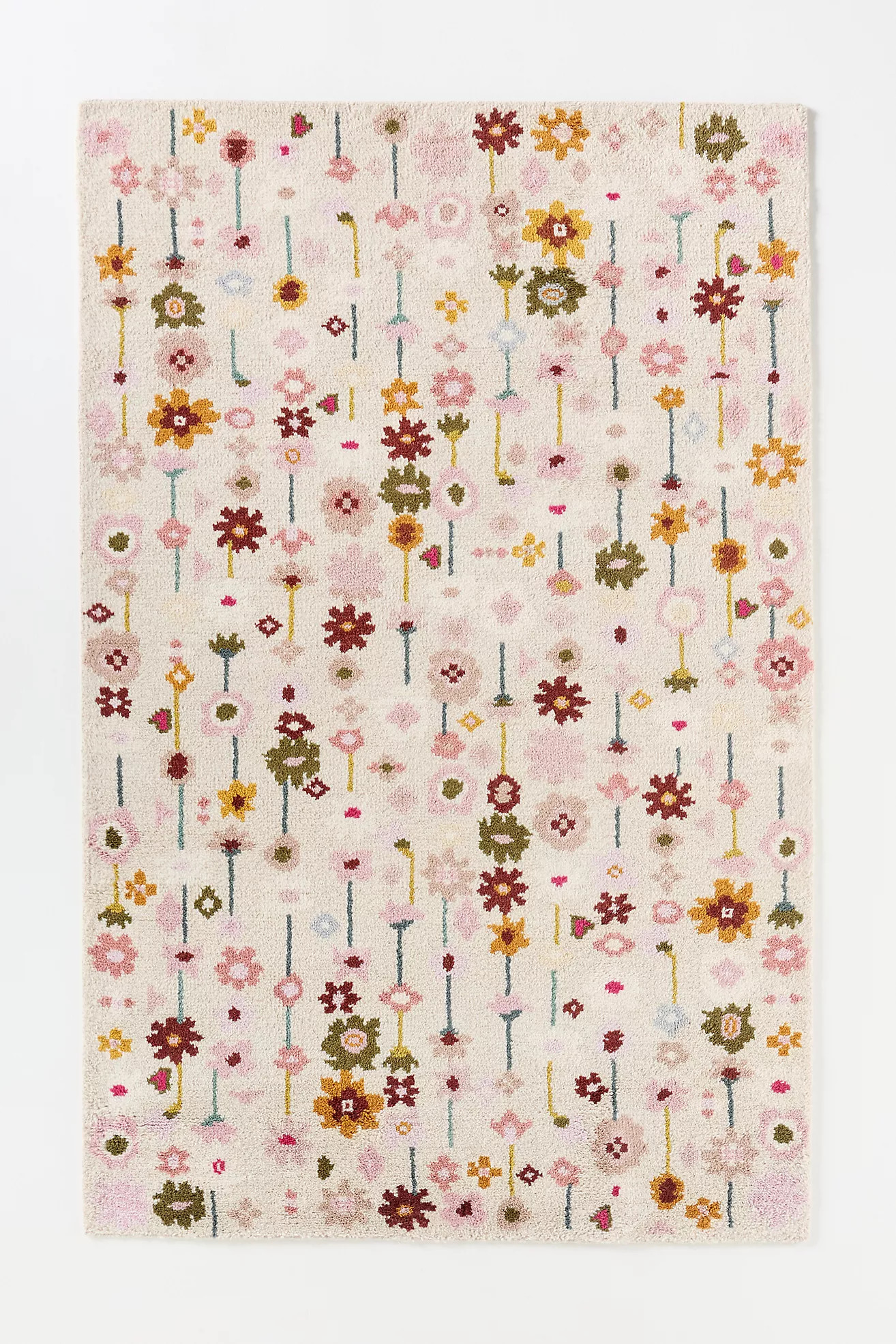 Kalina Hand-Knotted Wool Abstract Floral Rug | Anthropologie (US)