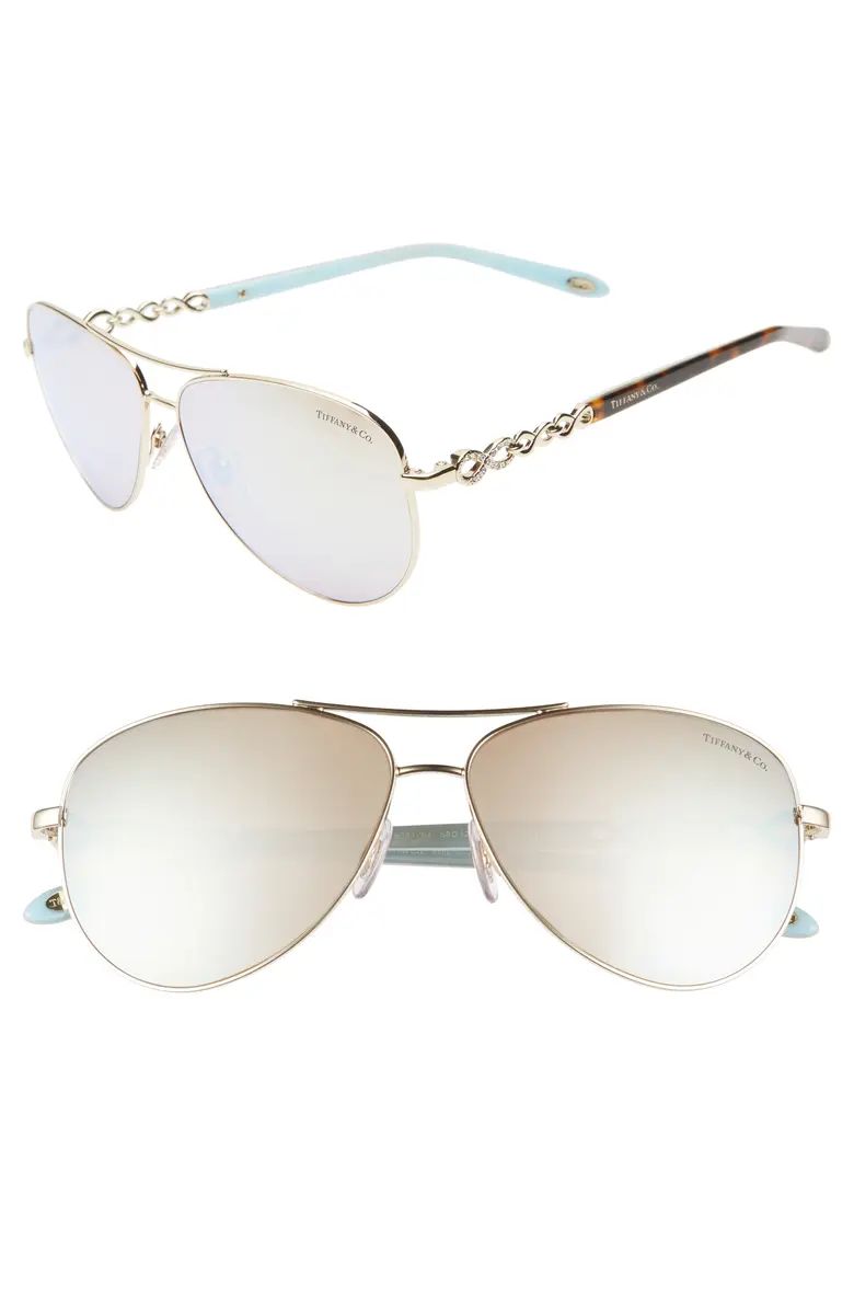 Tiffany & Co. 58mm Aviator Sunglasses | Nordstrom | Nordstrom