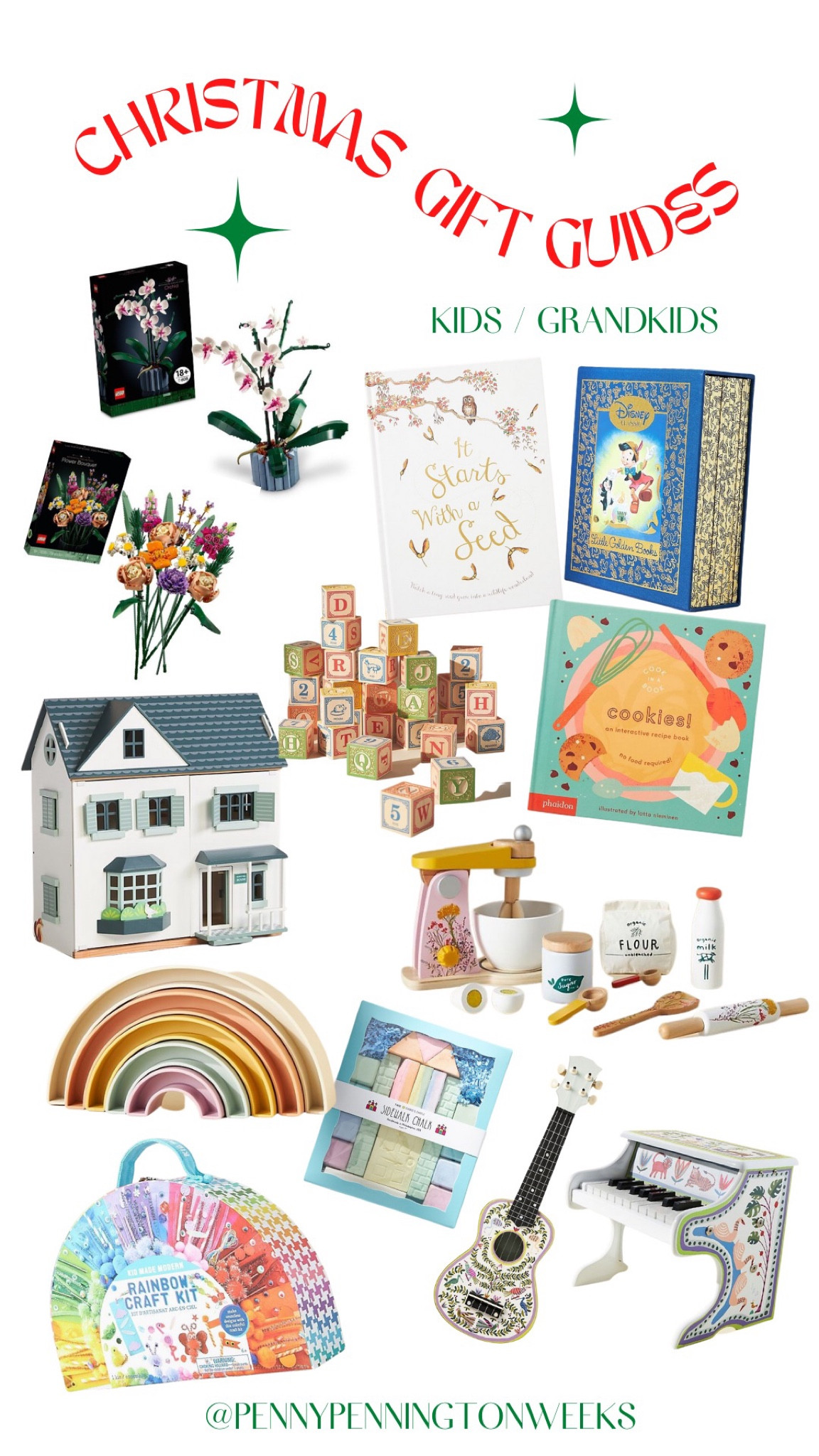 I love classic toys and gifts for the kids and grandkids. I’m sharing ideas for the future gardener and cook plus a few favorite books and other toys to inspire children to use their imagination. Each of these is sure to make your special loved ones smile. 

#LTKkids #LTKHoliday #LTKSeasonal