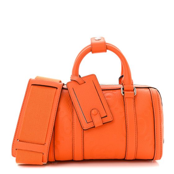 Piuma Calfskin Jumbo GG Embossed Mini Duffle Bag Good Orange | FASHIONPHILE (US)