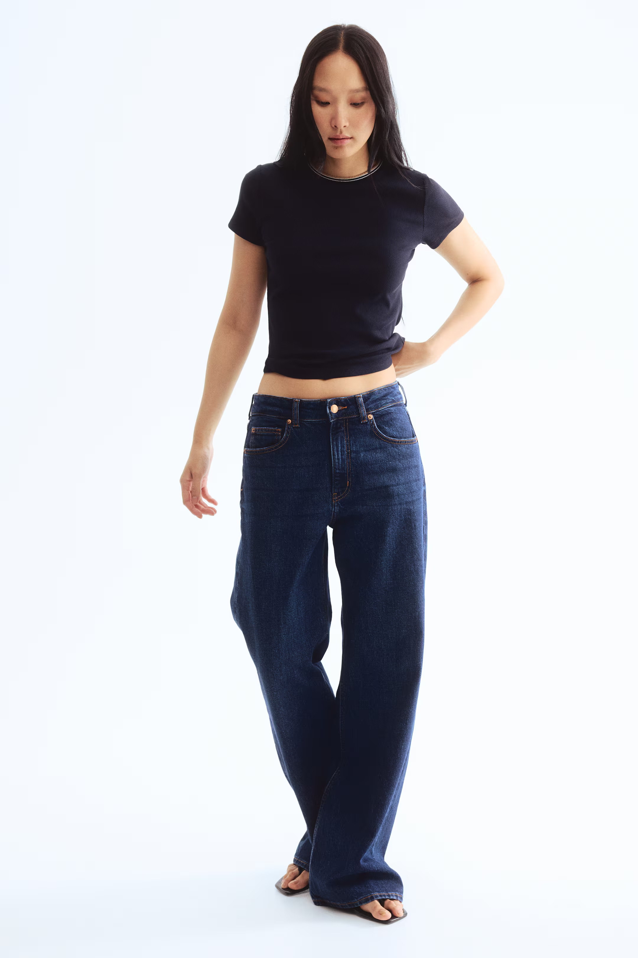 Rib-Knit T-Shirt | H&M (US + CA)