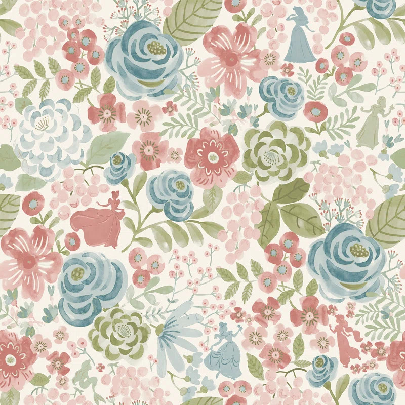Peel & Stick Floral Double Roll | Wayfair North America