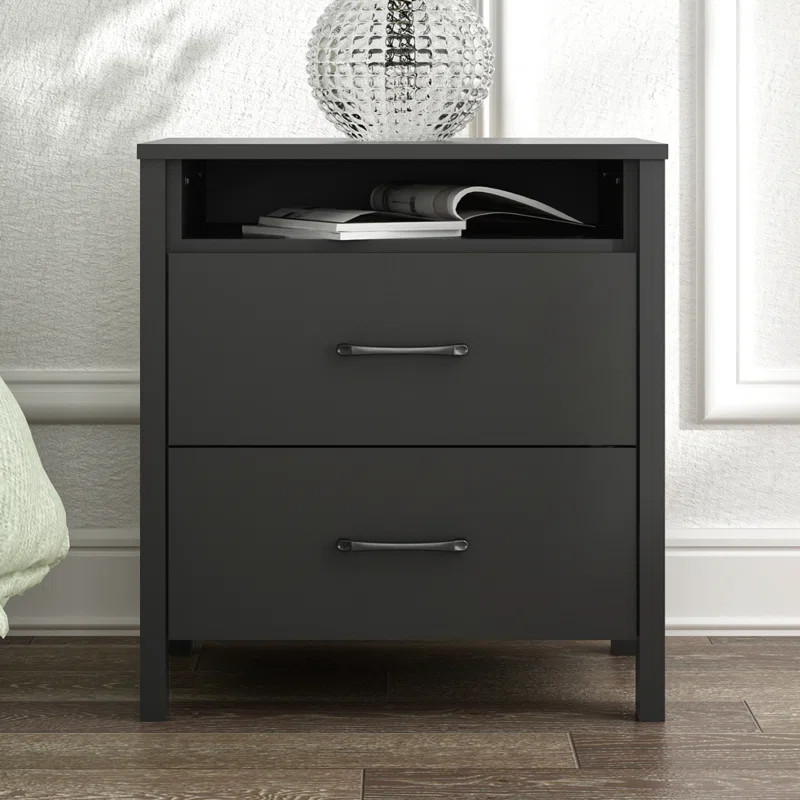 Allysyn 22.7" 2 Drawer Nightstand | Wayfair North America