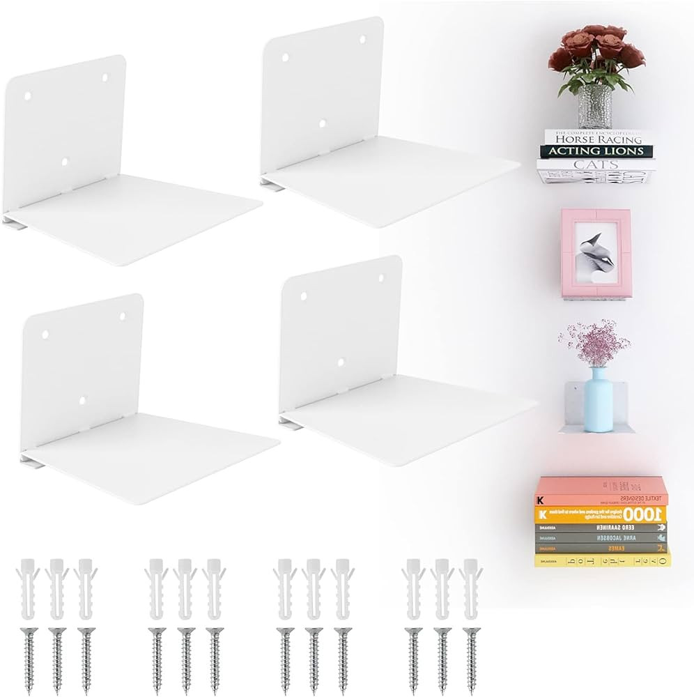 Fentec Invisible Floating Bookshelf, Wall Mounted Floating Bookshelves Heavy-Duty Book Organizers... | Amazon (US)