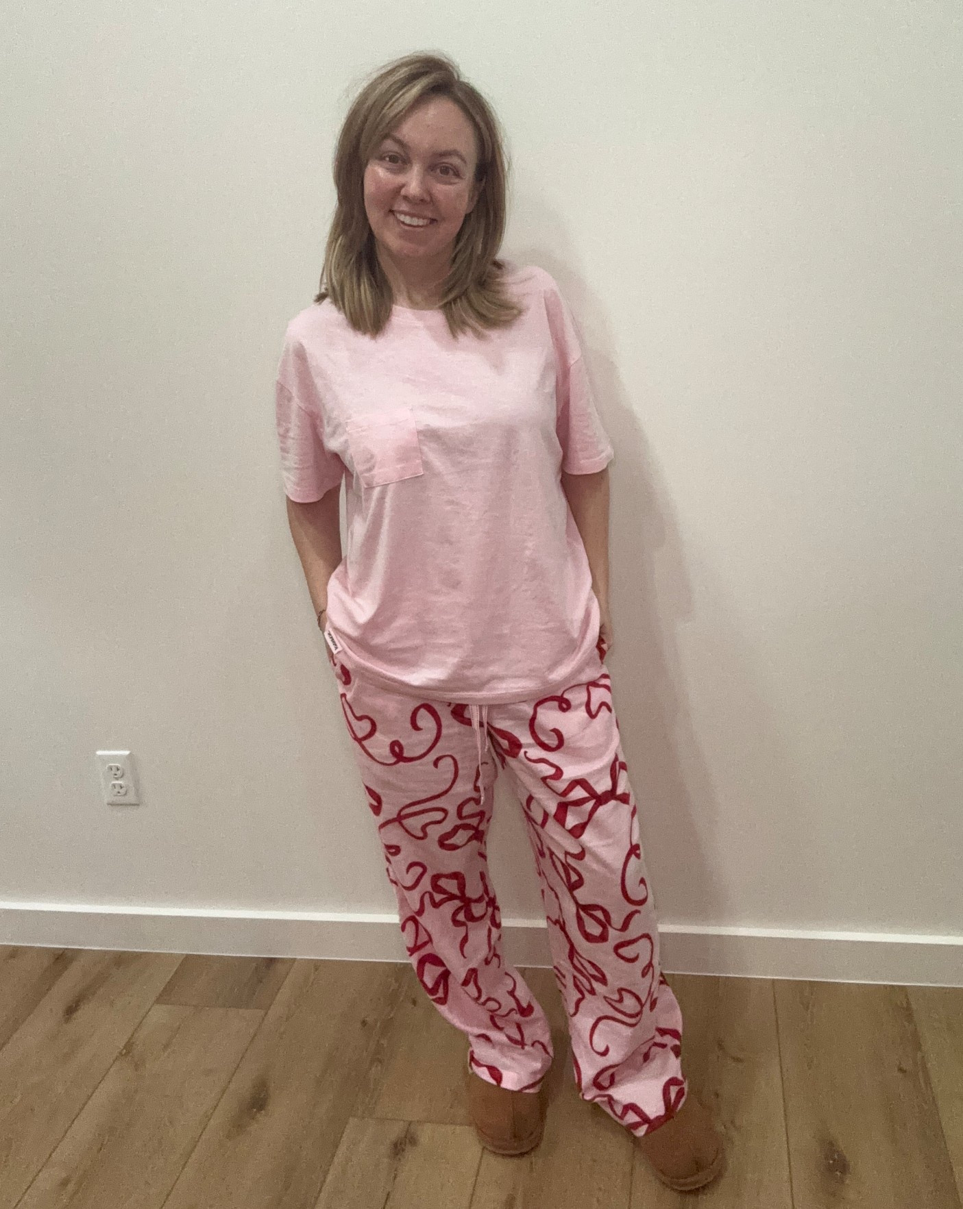 Matching my mood: comfy, cozy, and a little bit festive 🎀 Walmart coming through with the cutest PJs again! #walmartfinds #walmartfashion

#LTKmomlife #LTKHoliday #LTKGiftGuide
