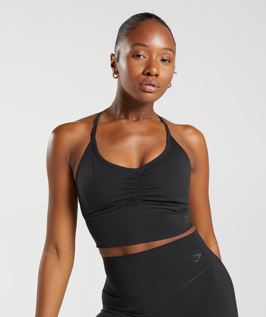 Gymshark Elevate Longline Sports Bra - Black | Gymshark US