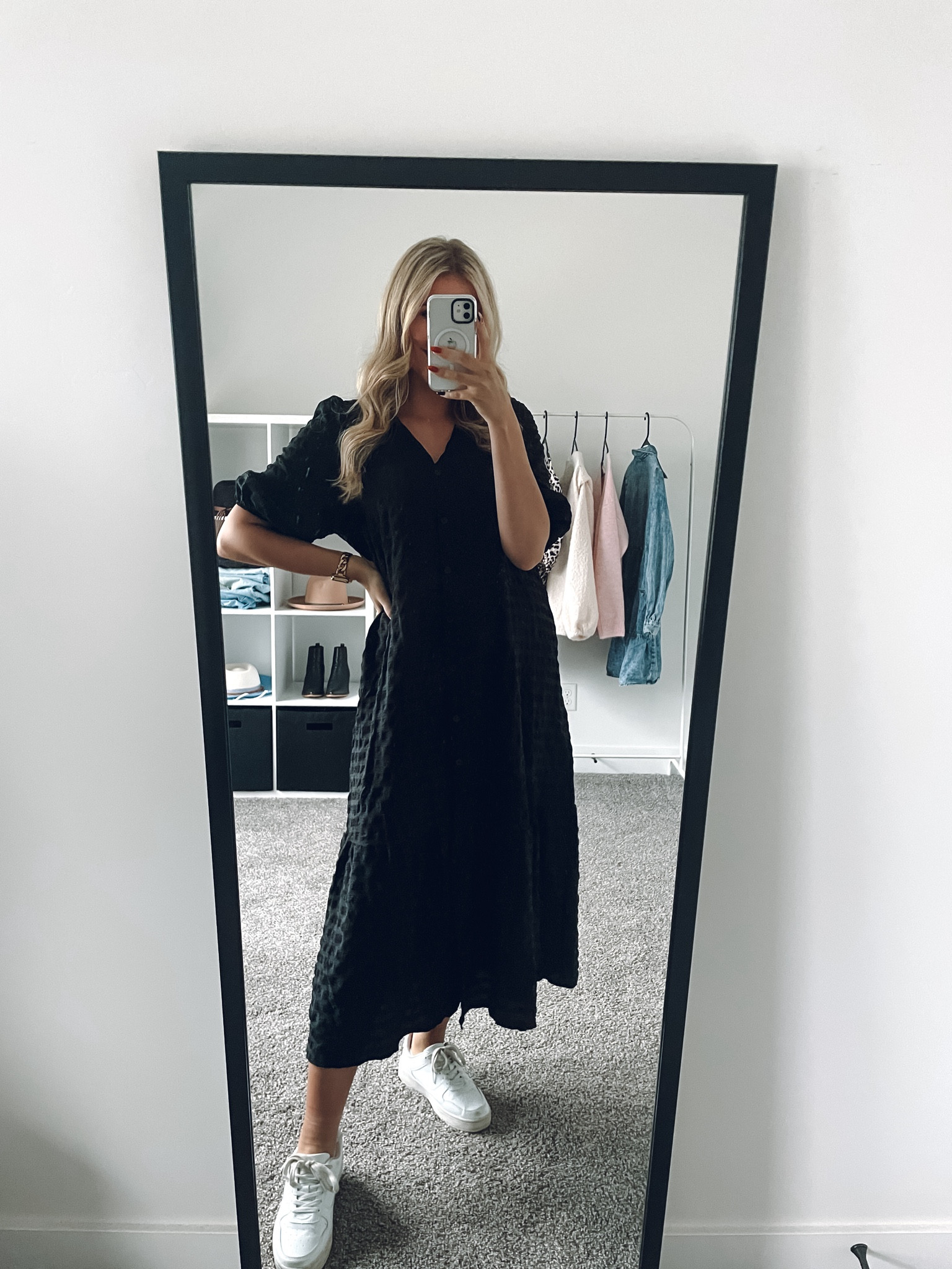 teacher outfit idea!
dress: wearing M
sneakers: True size in wide fit 

#LTKSeasonal #LTKFindsUnder100 #LTKWorkwear