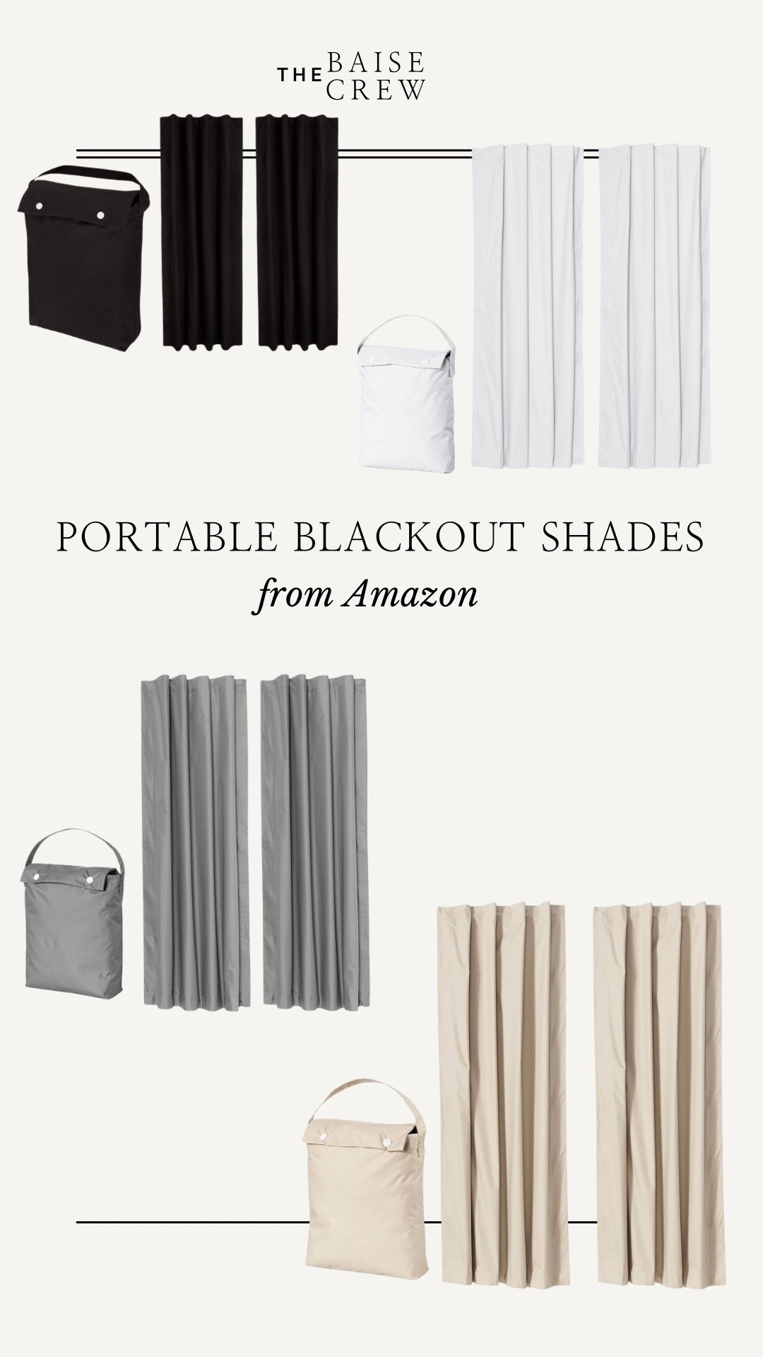 Love these portable blackout shades with suction cups for home or travel! 
