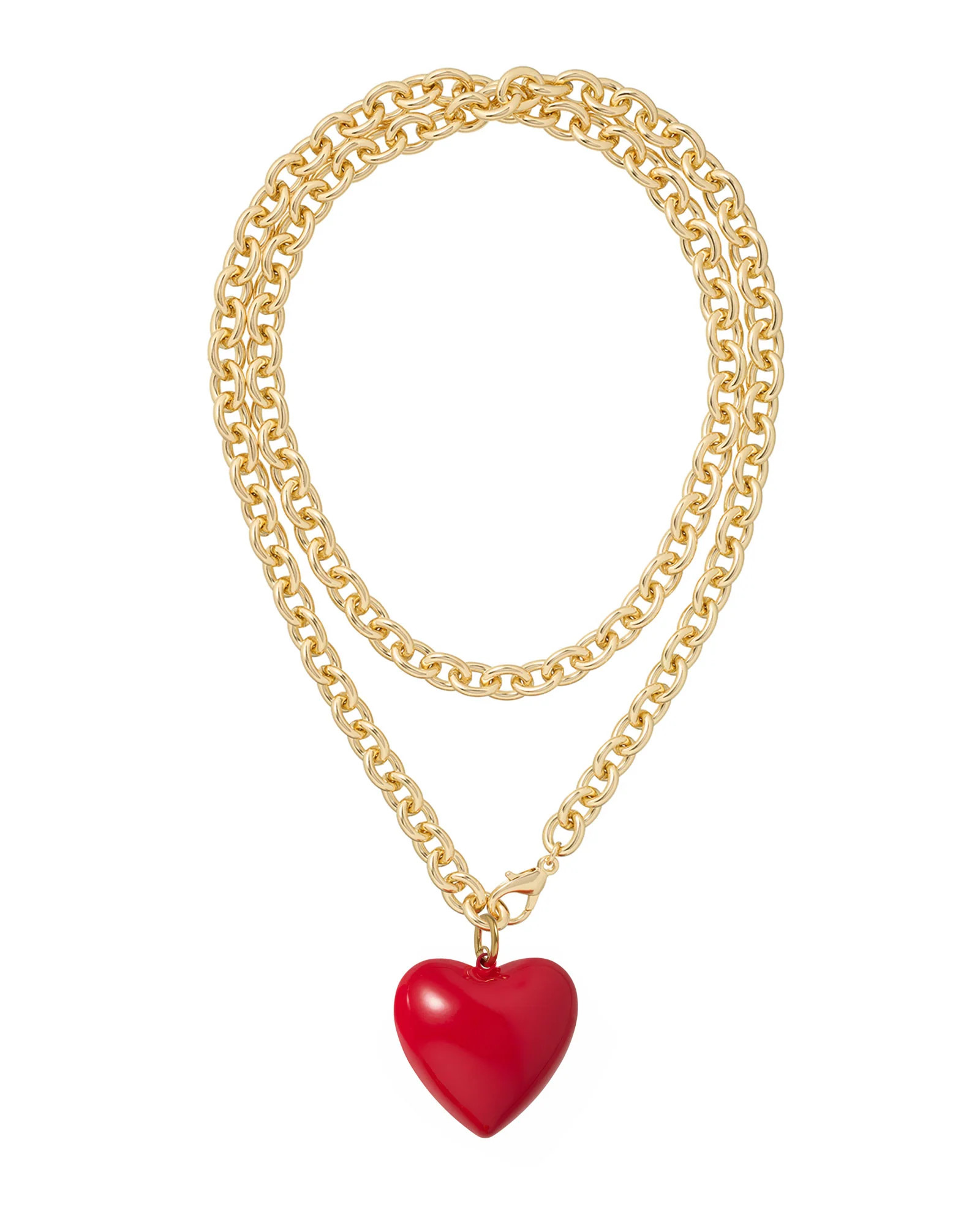 The Big Puffy Heart Charm Necklace | Roxanne Assoulin