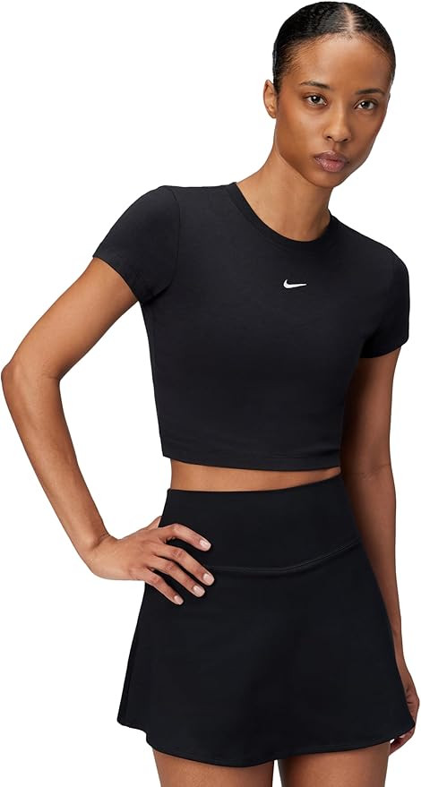 Nike Women's Sportswear Chill Knit Cropped T-Shirt | Amazon (US)