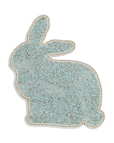 Figural Bunny Beaded Placemat | TJ Maxx