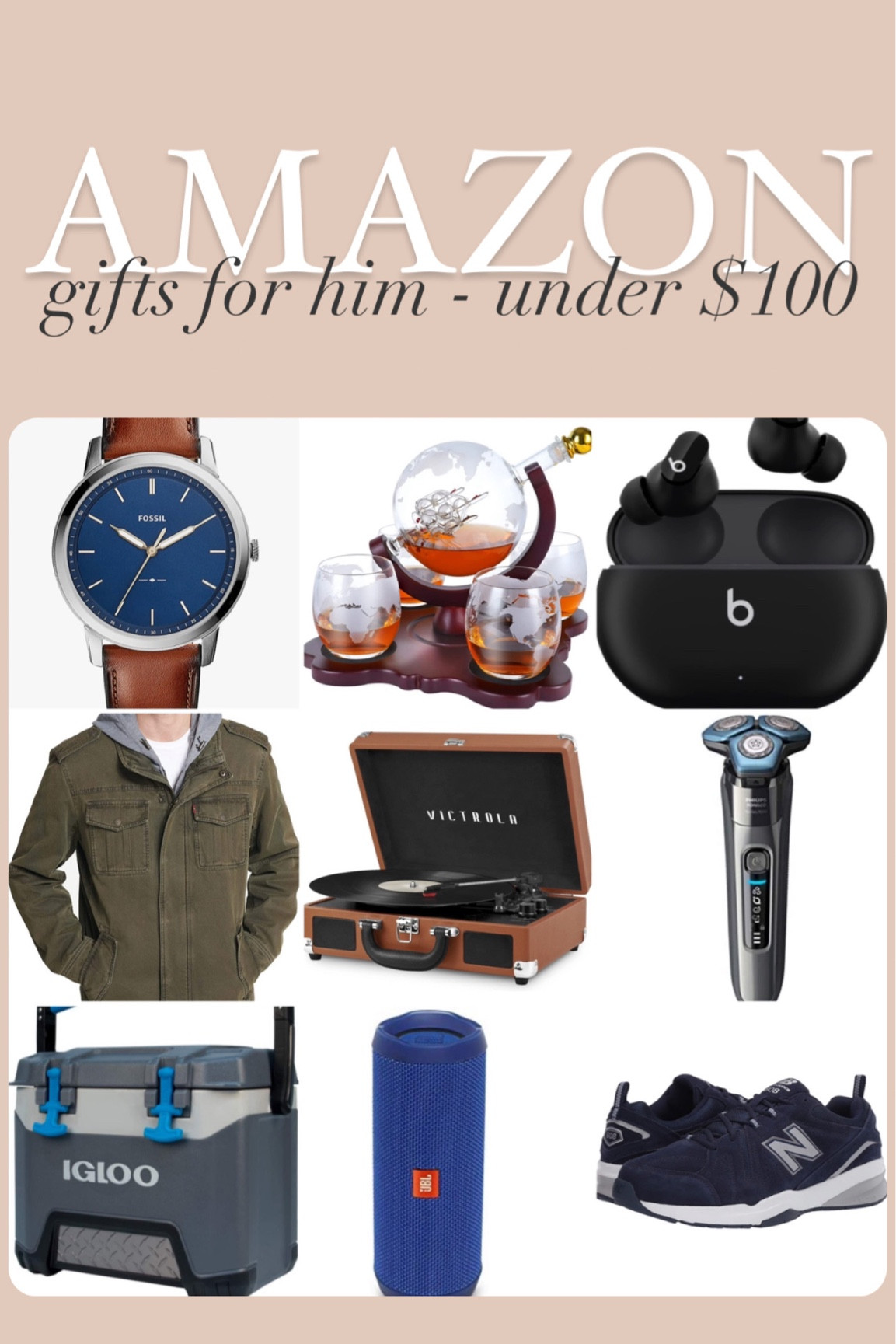 Amazon gifts for him under 100, gifts for men, gift guide, christmas gifts 

#LTKHoliday #LTKmens #LTKunder100