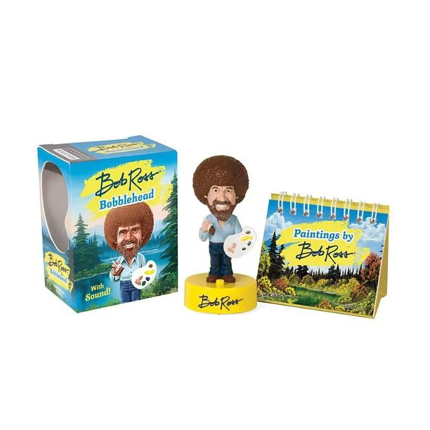 Bob Ross Bobblehead: With Sound! [With Book] ( Miniature Editions ) - Walmart.com | Walmart (US)