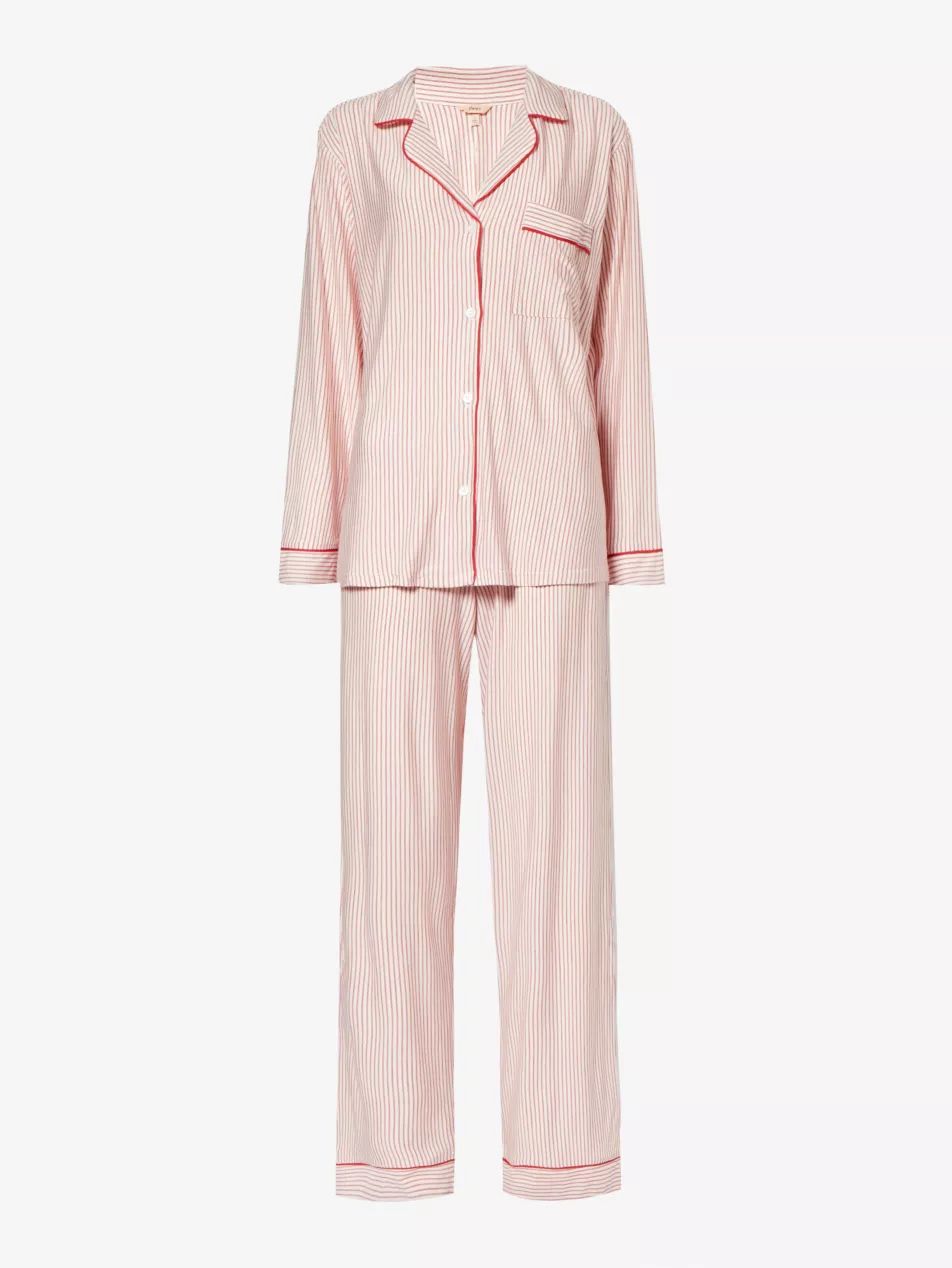 Gisele patterned stretch-jersey pyjamas | Selfridges