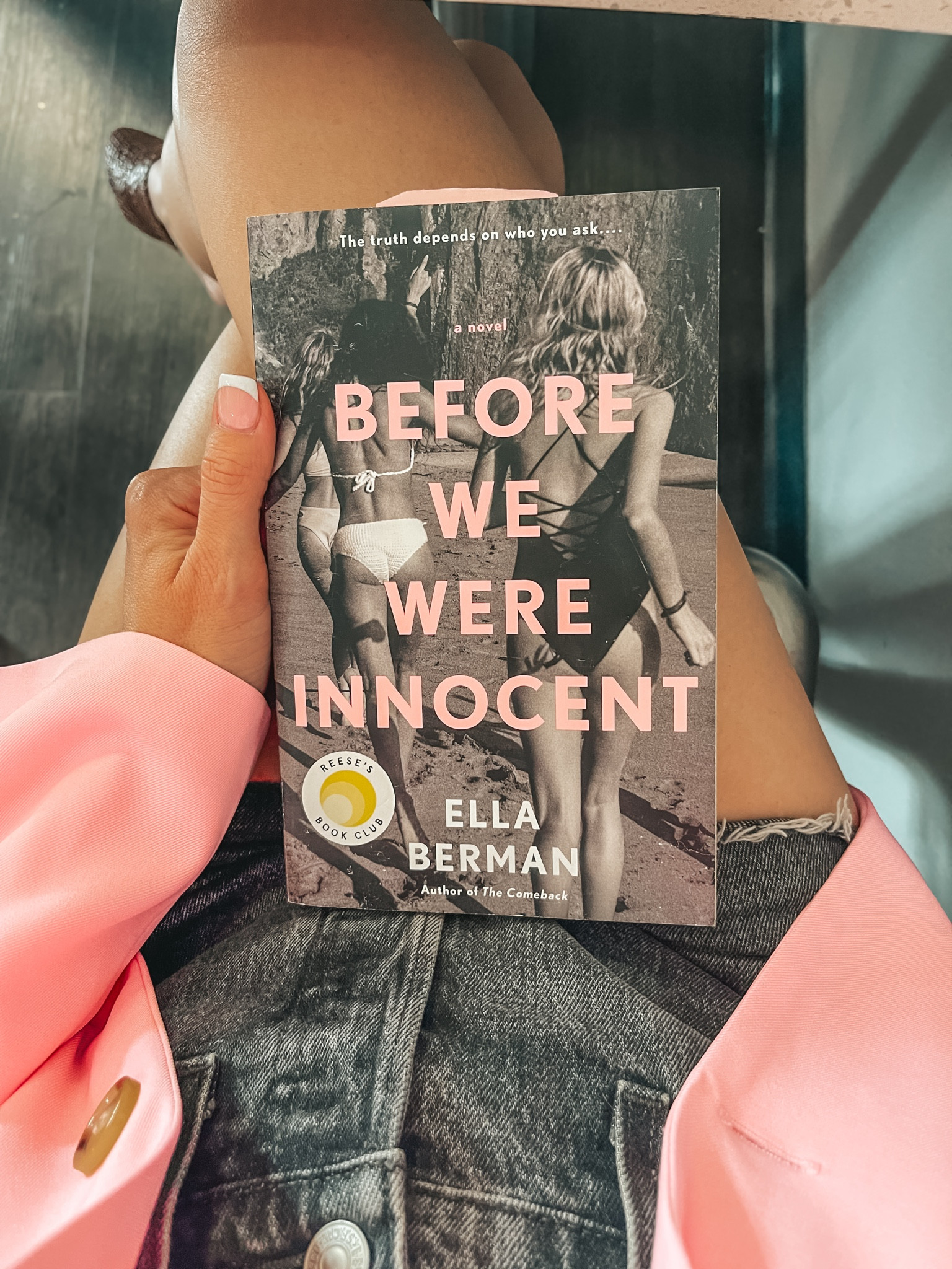 New book read 📖 + Outfit 🩷

Everything fits tts.
The tank is great quality too, code LIVINGBARELYBLONDE gives you 20% off at checkout.
Blazer is super cute and comfy with room to move in. Blazer is from a family owned shop in California with lots of mommy and me styles! Code JENNIFER10 saves you 10% at checkout.

Blazer, pink blazer, white tank, tank top, distressed jean shorts, black jean shorts, jean shorts, denim shorts, book recommendation, currently reading, book club, petite style, summer outfit, preppy casual outfit, mules, shoes, mom outfit, high rise shorts, high waisted shorts, mom style.

#LTKFindsUnder100 #LTKOver40 #LTKFindsUnder50