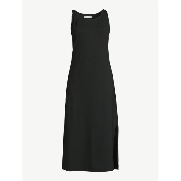 Free Assembly Women's Tank Maxi Dress with Shoulder Twist | Walmart (US)