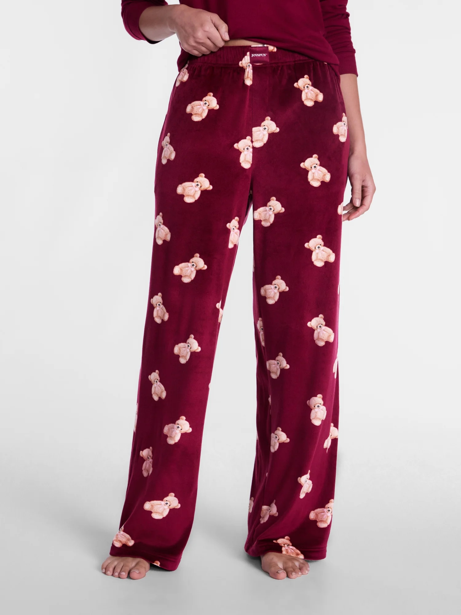 Joyspun Women's Velour Sleep Pants, Sizes XS-3X | Walmart (US)