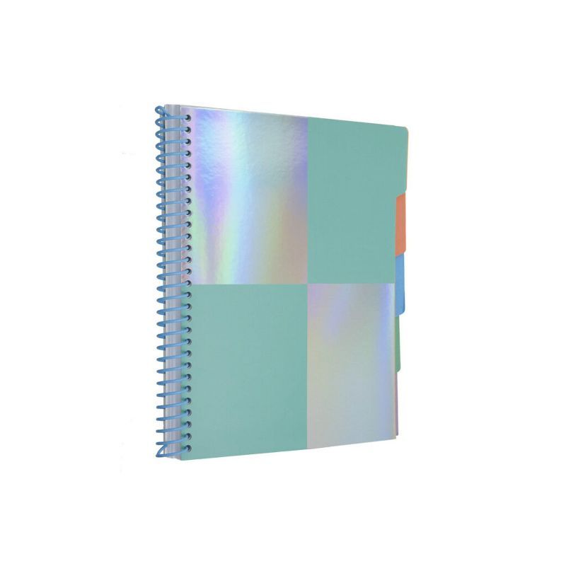Post-it 200 Page Dot Grid Tabbed Notebook 8"x10" Teal/Iridescent | Target