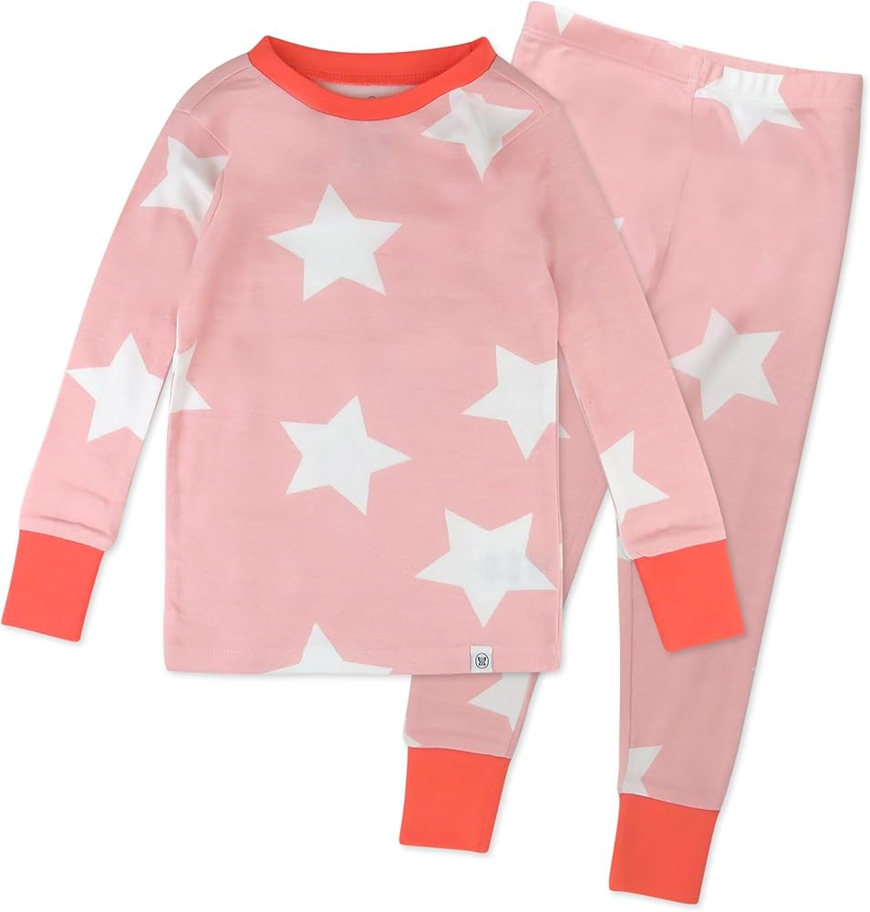 HonestBaby baby-girls 2-Piece Pajamas Sleepwear PJs 100% Organic Cotton for Infant Baby and Toddl... | Amazon (US)