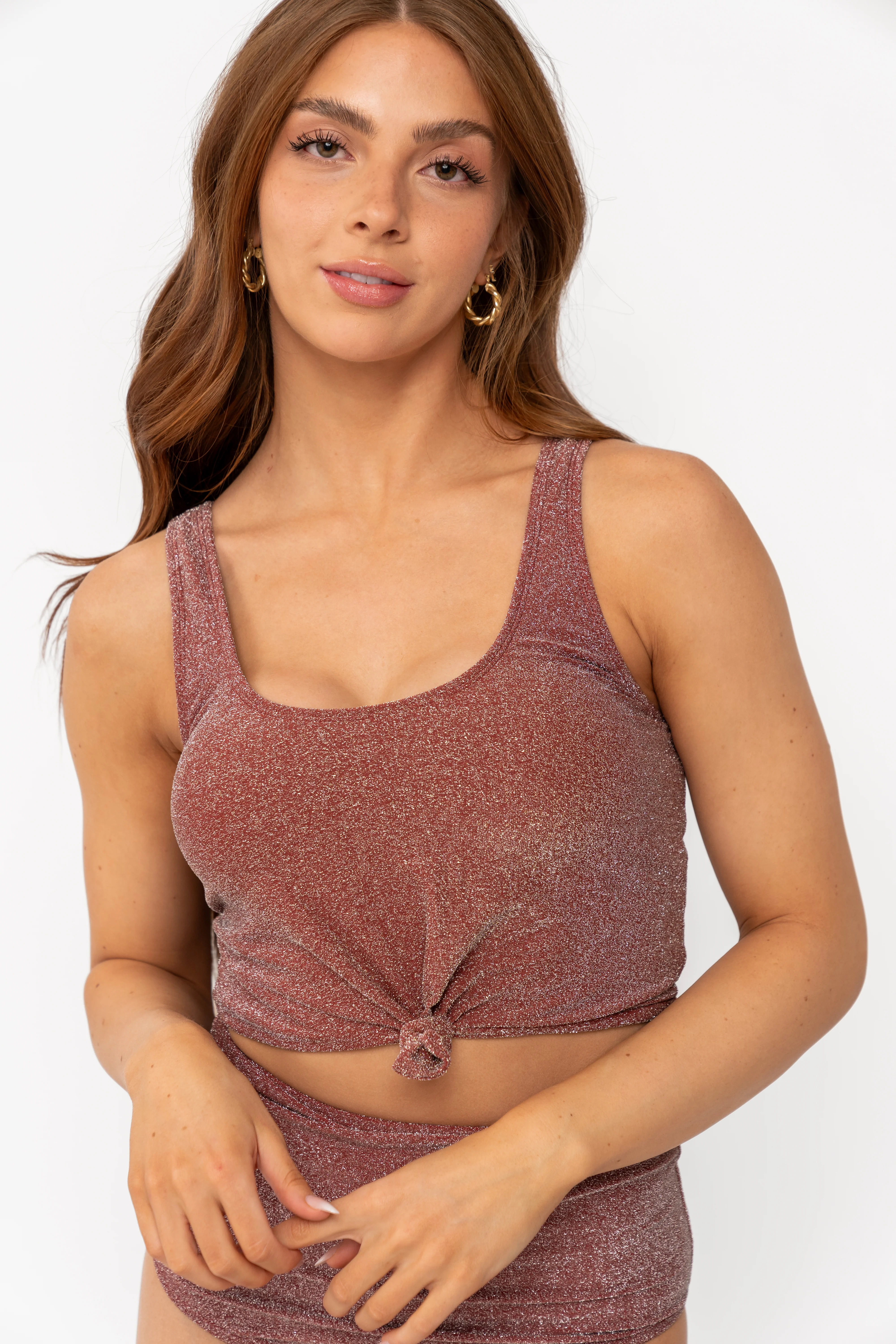 Traveler Top | Cranberry Shimmer | Coral Reef Swim US