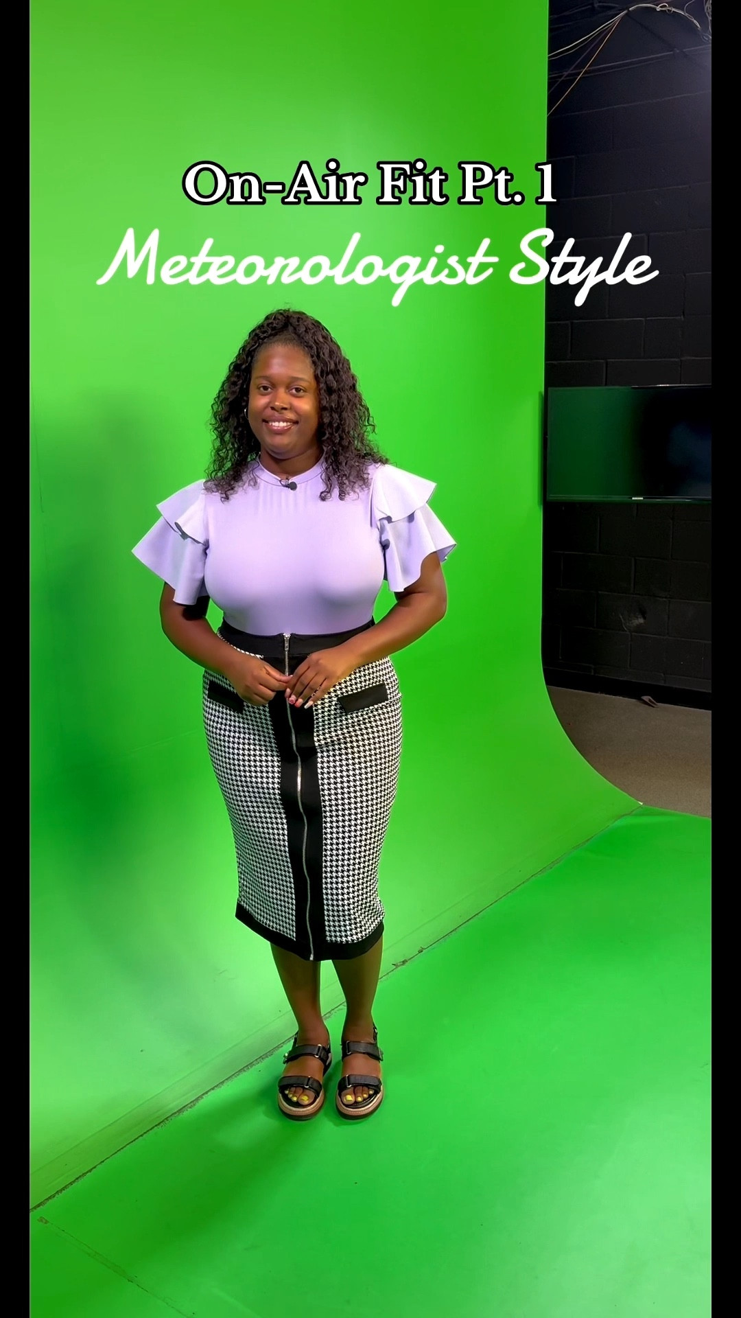 Wearing a 1X lilac bodysuit and bodycon skirt from SHEIN. Gorgeous comb for on-air or the office!

#LTKWorkwear #LTKBeauty #LTKSaleAlert
