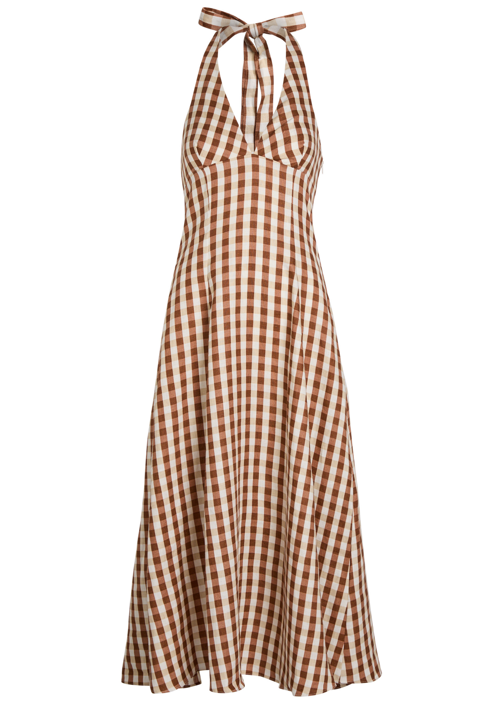 Marais gingham linen midi dress | Harvey Nichols