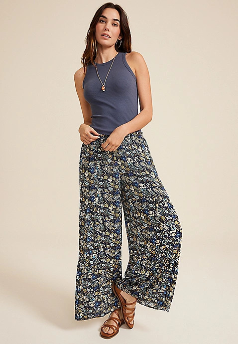 Printed Palazzo Pant | Maurices