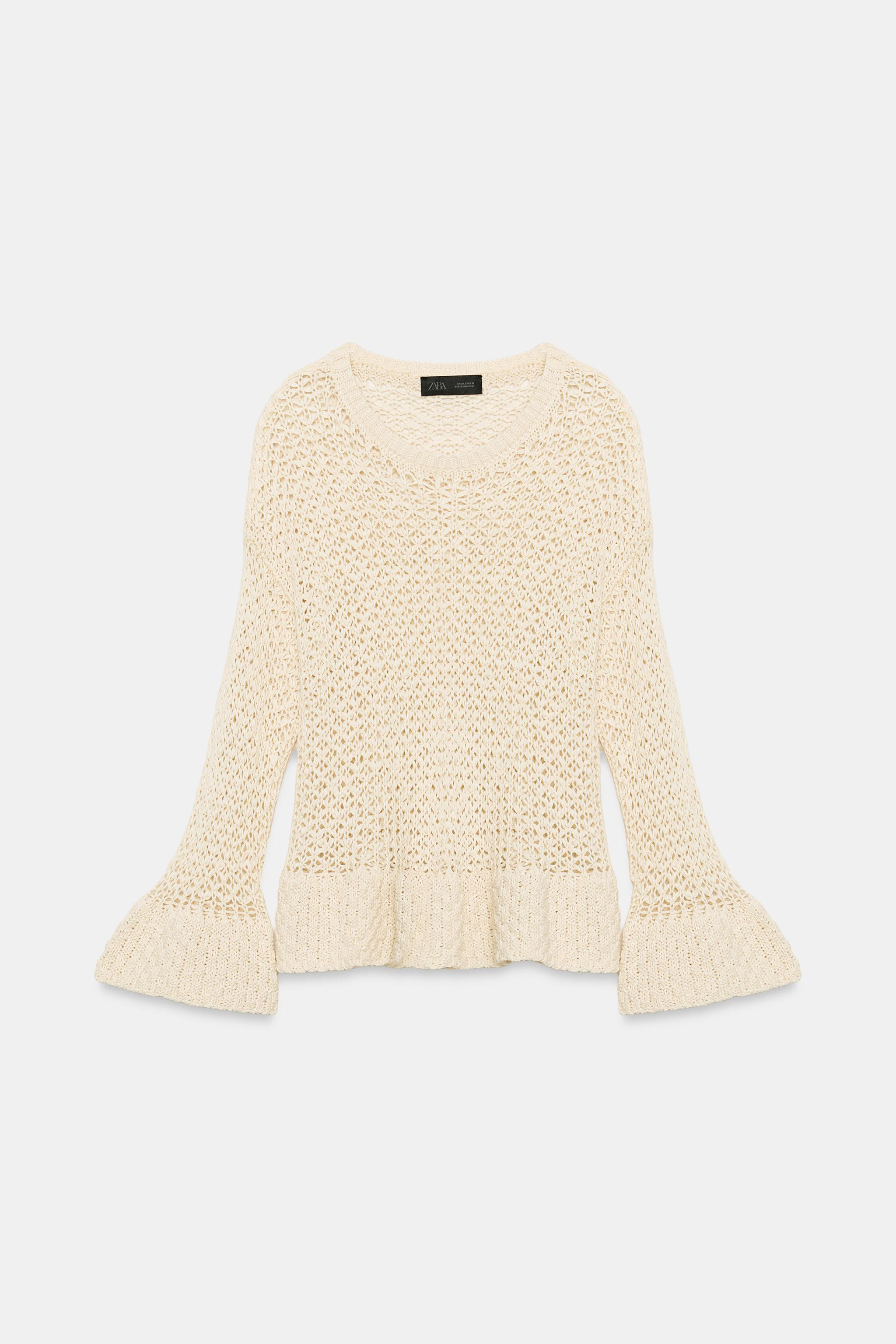 RUFFLED KNIT SWEATER | Zara US