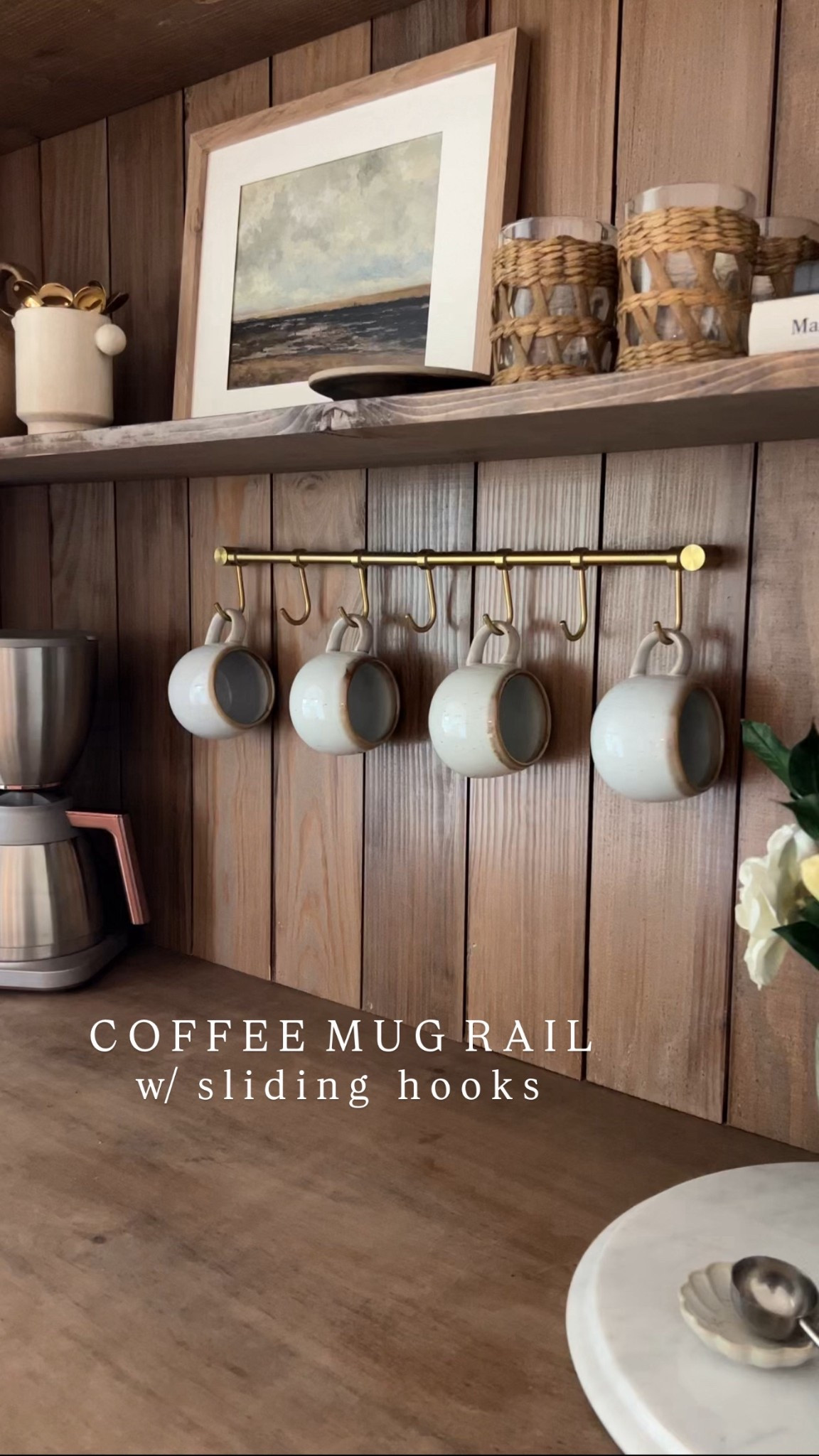 Coffee bar | coffee mug rail | amazon finds | coffee bar styling | kitchen rail | home decor 

#LTKFindsUnder100 #LTKFindsUnder50 #LTKHome