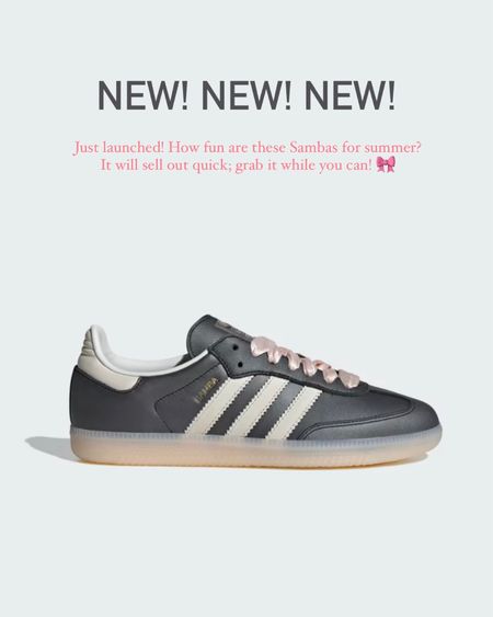 Newly launched! Just in for summer! How fun are these Sambas for summer? Love the grey/pink combo. Looking for a new pair of trendy sneakers? These Adidas Samba are it! Runs half size too big. Sambas are notorious for always selling out! Grab it while you can at normal price! 🎀 

Grey and pink sneakers, Adidas Samba, neutral sneakers, Adidas sneakers, pink sneakers, grey sneakers, summer shoes, gift ideas for her, The Stylizt



#LTKFindsUnder100 #LTKShoeCrush #LTKGiftGuide