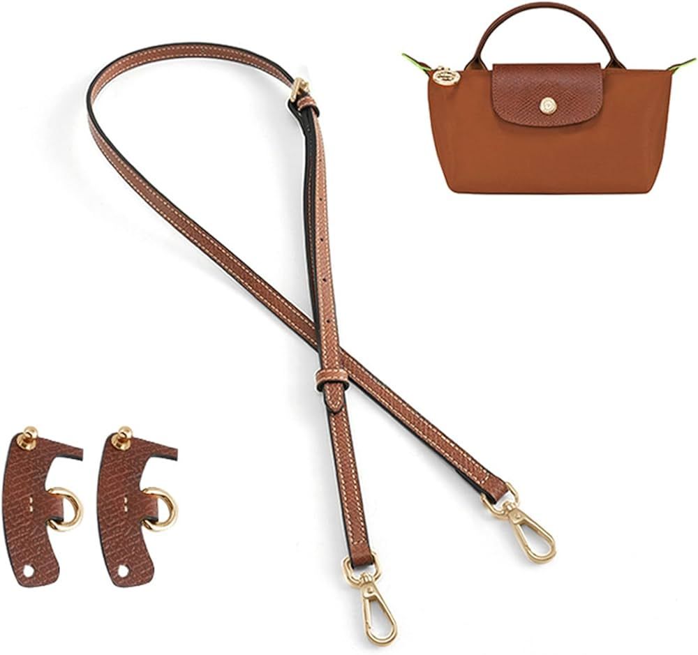 jiesinlov Leather Straps for Longchamp Bag Conversion Kit,Purse Straps Crossbody Adjustable Repla... | Amazon (US)