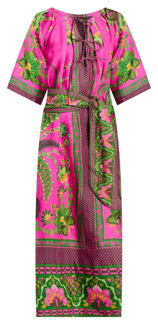 FARM Rio Ana Tie Front Midi Dress  | Bloomingdale's Women | Bloomingdale's (US)